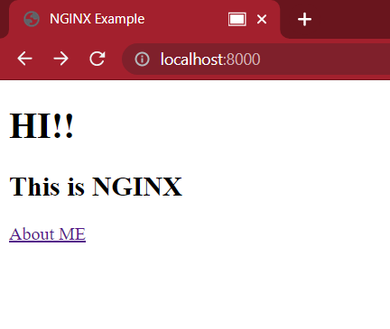 NGINX example