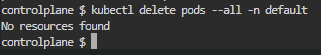 Delete All Pods in One Namespace