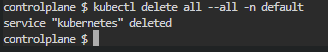 Delete All Resources in One Namespaces